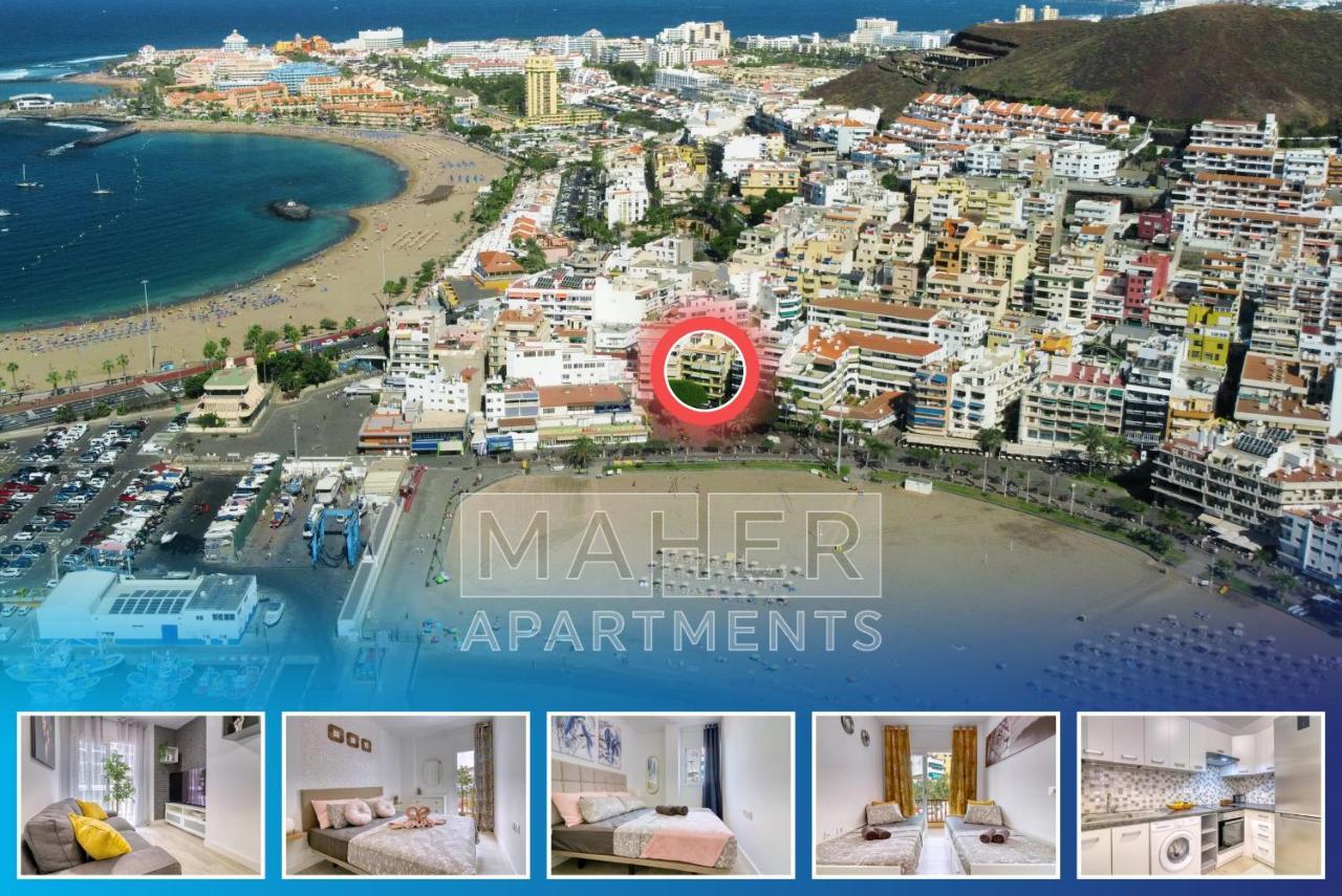 Cozy Main Square And Beachfront 3-Bedrooms Apartment Лос Кристианос Экстерьер фото