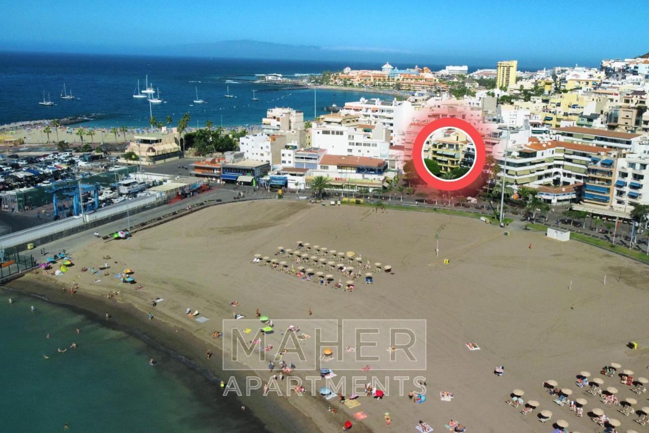 Cozy Main Square And Beachfront 3-Bedrooms Apartment Лос Кристианос Экстерьер фото